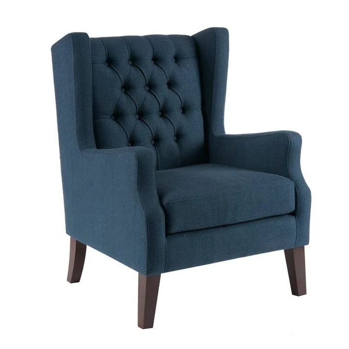 Frank 1 Seater Wide Tufted Wingback Upholstered Wing Chair – Abi Convenient Store
