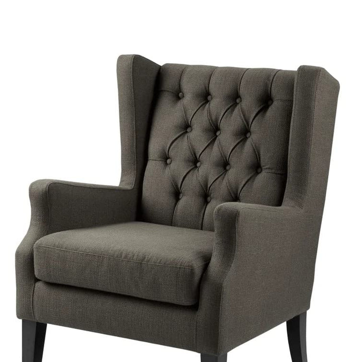 Frank 1 Seater Wide Tufted Wingback Upholstered Wing Chair – Abi Convenient Store