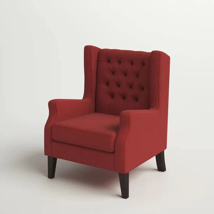 Frank 1 Seater Wide Tufted Wingback Upholstered Wing Chair – Abi Convenient Store