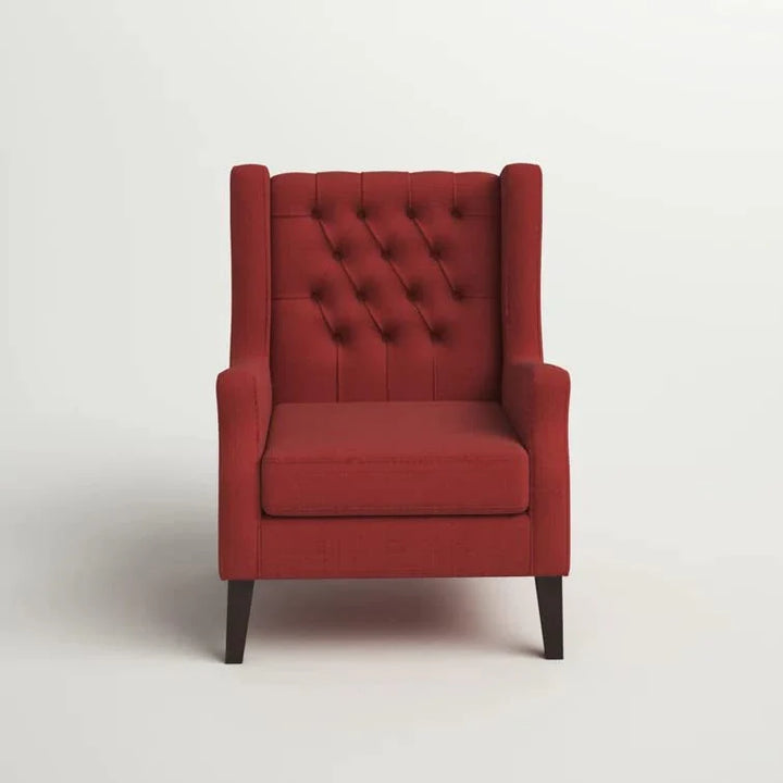 Frank 1 Seater Wide Tufted Wingback Upholstered Wing Chair – Abi Convenient Store