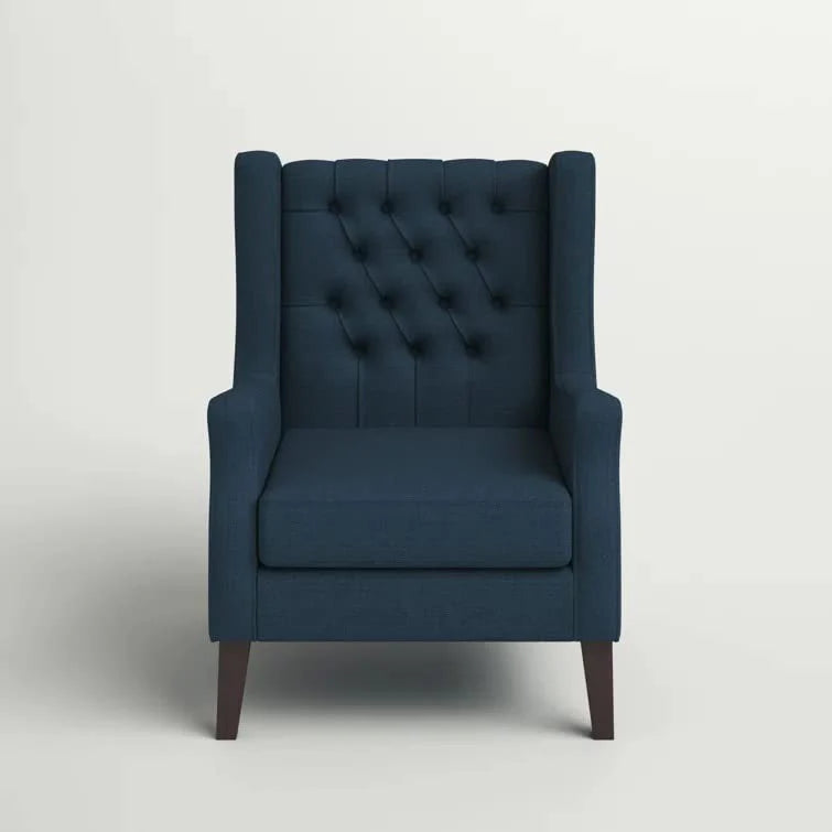 Frank 1 Seater Wide Tufted Wingback Upholstered Wing Chair – Abi Convenient Store