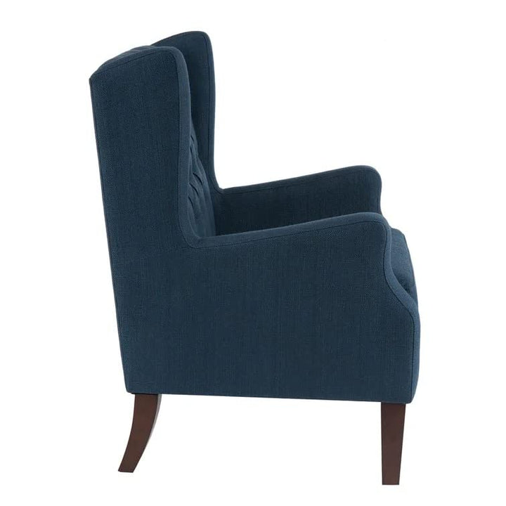 Frank 1 Seater Wide Tufted Wingback Upholstered Wing Chair – Abi Convenient Store