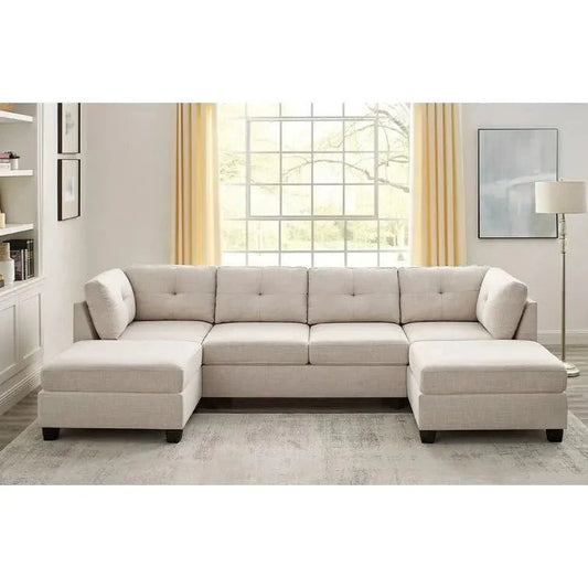 Ailey U-Shape Sofa – Modern Spacious Sectional Couch