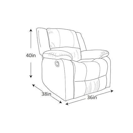 Henry 1 Seater Fabric Manual Recliner – Abi Convenient Store