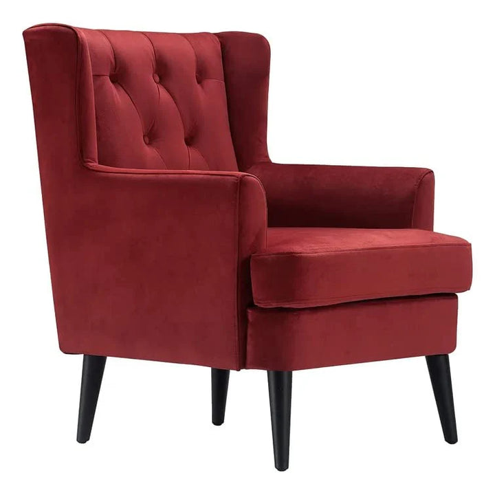 Jack 1 Seater Upholstered Tufted Wing Chair – Abi Convenient Store