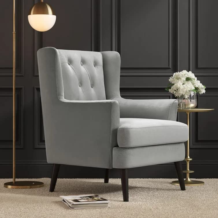 Jack 1 Seater Upholstered Tufted Wing Chair – Abi Convenient Store