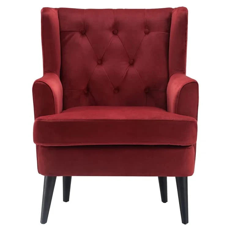 Jack 1 Seater Upholstered Tufted Wing Chair – Abi Convenient Store