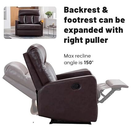 James 1 Seater Leatherette Manual Recliner – Abi Convenient Store