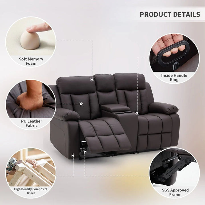 Janet Leatherette Manual Recliner | 1, 2, 3 Seater – Abi Convenient Store