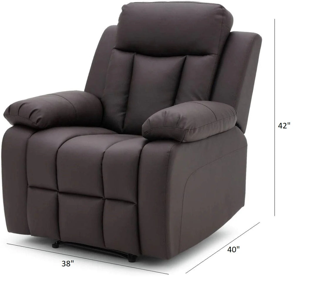 Janet Leatherette Manual Recliner | 1, 2, 3 Seater – Abi Convenient Store