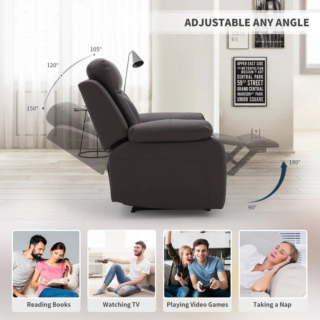 Janet Leatherette Manual Recliner | 1, 2, 3 Seater – Abi Convenient Store