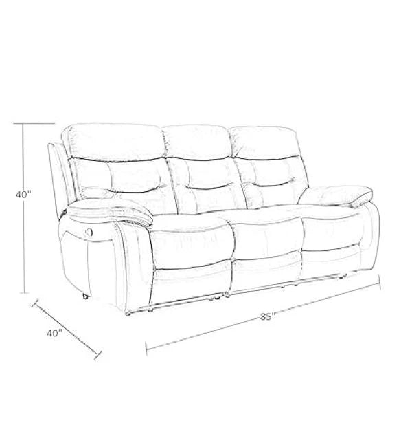Joel 3 Seater Manual Recliner