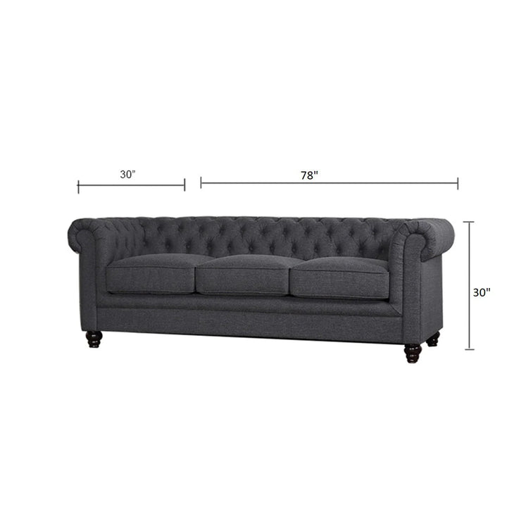 Marina Solid Wood Chesterfield Sofa – Abi Convenient Store