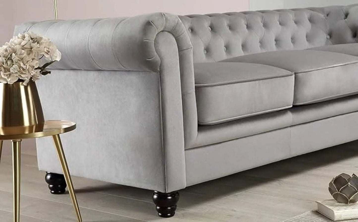Marina Solid Wood Chesterfield Sofa – Abi Convenient Store