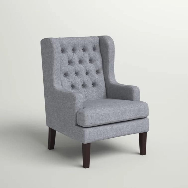 Miami 1 Seater Upholstered Tufted Wing Chair – Abi Convenient Store