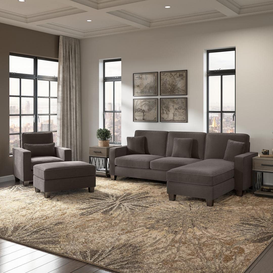 Moscow 1 Seater + 4 Seater L-Shape Sofa – Modern Living Room Set