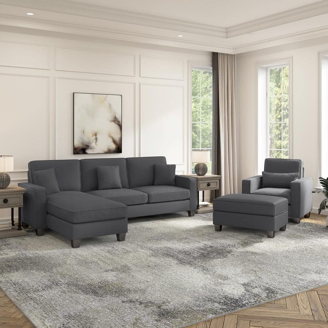 Moscow 1 Seater + 4 Seater L-Shape Sofa – Modern Living Room Set