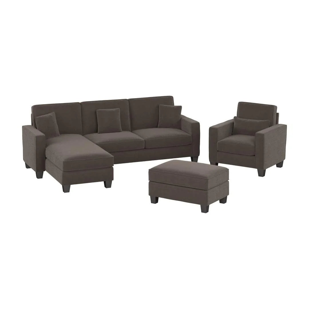 Moscow 1 Seater + 4 Seater L-Shape Sofa – Modern Living Room Set