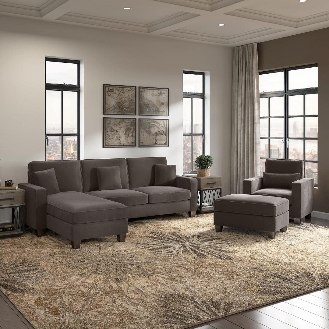 Moscow 1 Seater + 4 Seater L-Shape Sofa – Modern Living Room Set