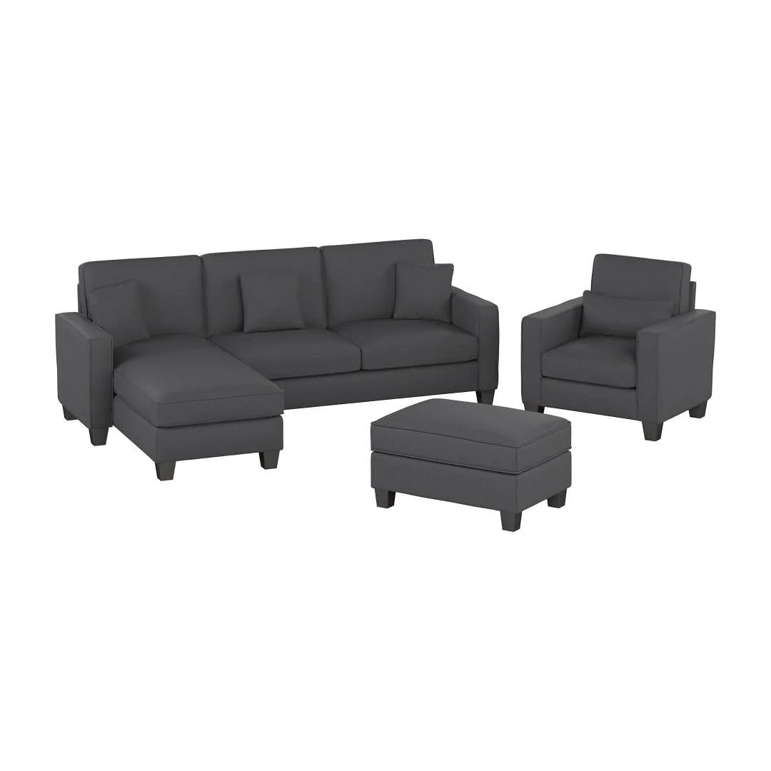 Moscow 1 Seater + 4 Seater L-Shape Sofa – Modern Living Room Set