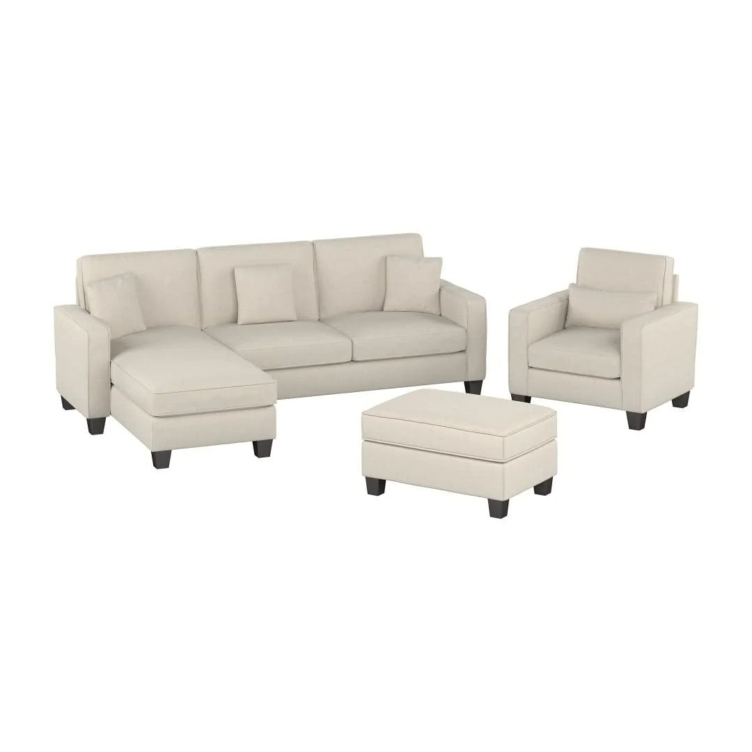 Moscow 1 Seater + 4 Seater L-Shape Sofa – Modern Living Room Set