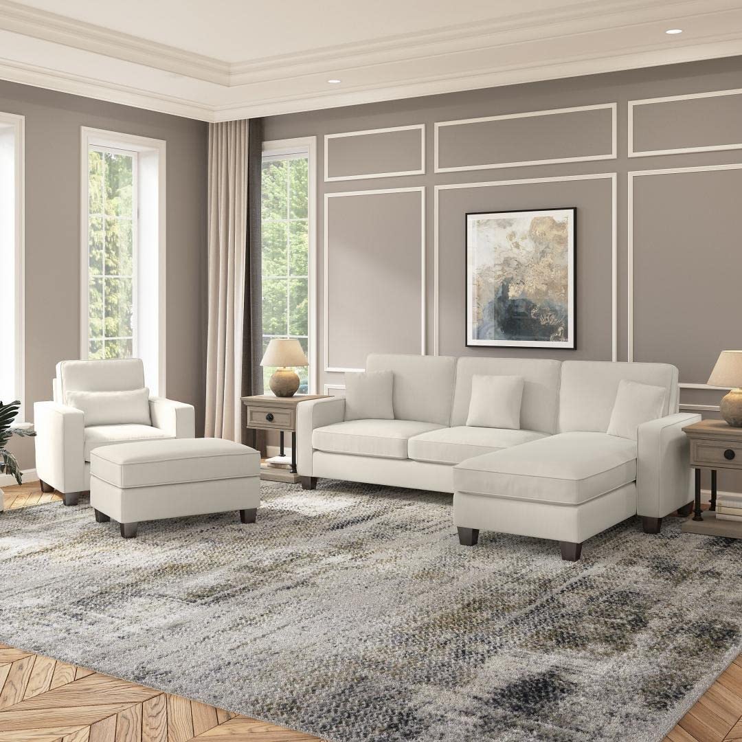 Moscow 1 Seater + 4 Seater L-Shape Sofa – Modern Living Room Set