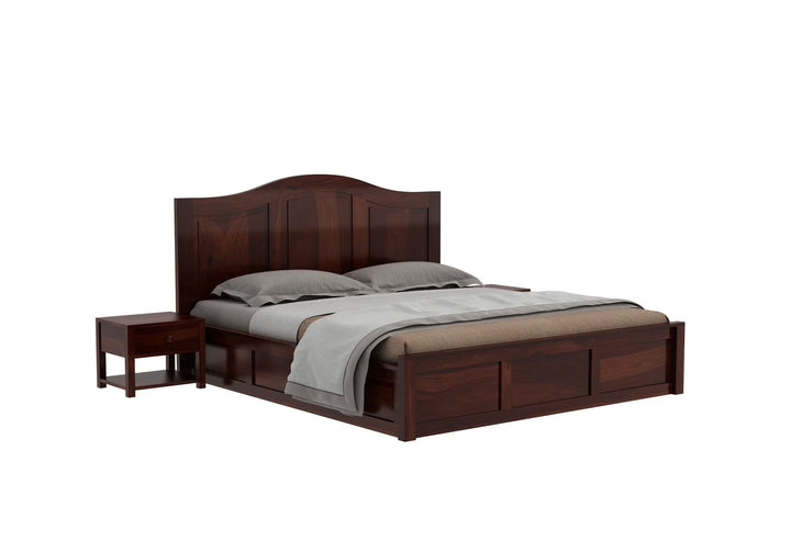 Nectar Sheesham Wood Bed with Box Storage | Abi Convenient Store