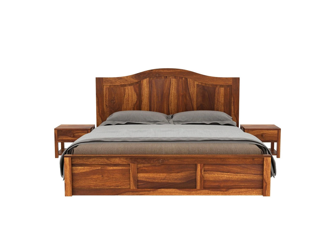 Nectar Sheesham Wood Bed with Box Storage | Abi Convenient Store