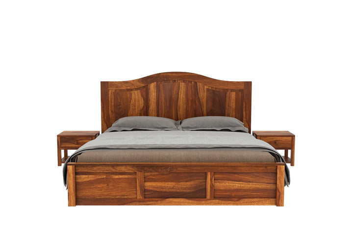 Nectar Sheesham Wood Bed with Box Storage | Abi Convenient Store