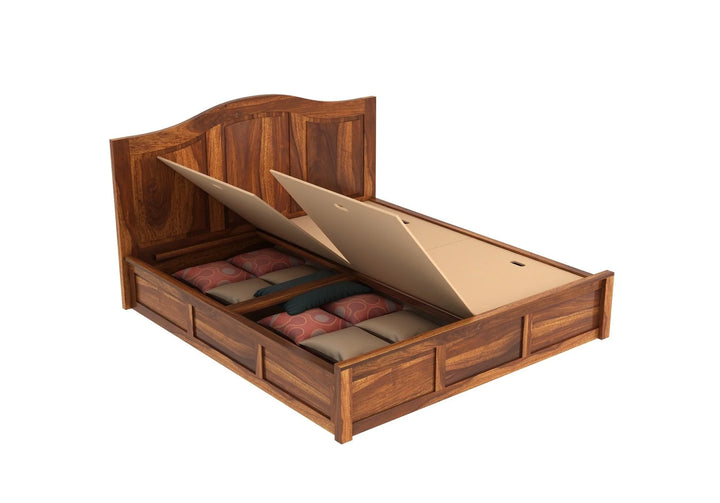 Nectar Sheesham Wood Bed with Box Storage | Abi Convenient Store