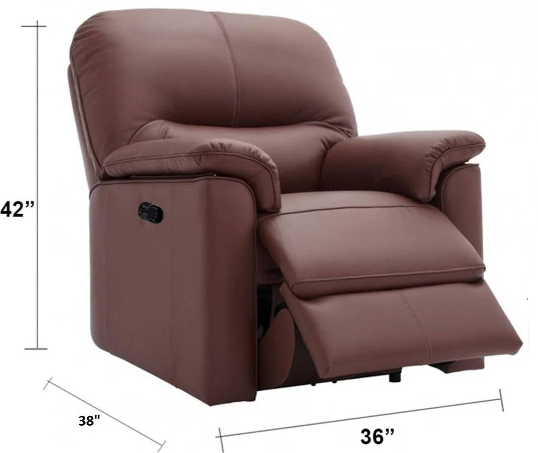 Parkwood Leatherette Manual Recliner | 1, 2, 3 Seater - Brown – Abi Convenient Store