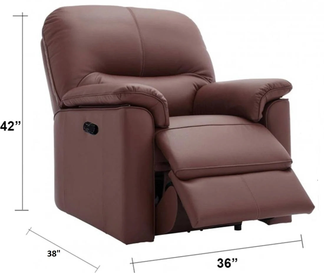Parkwood Leatherette Manual Recliner | 1, 2, 3 Seater - Brown – Abi Convenient Store