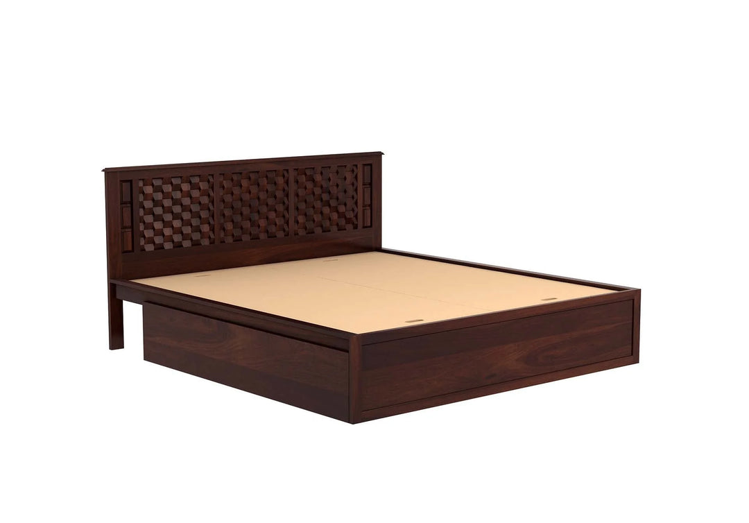 Persia Sheesham Wood Bed with Box Storage | Abi Convenient Store