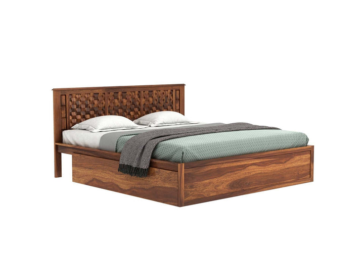 Persia Sheesham Wood Bed with Box Storage | Abi Convenient Store
