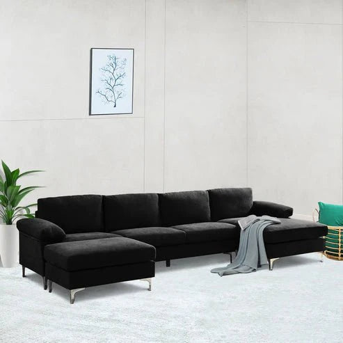Coral 6 Seater U-Shape Sofa – Modern Family Sectional Couch
