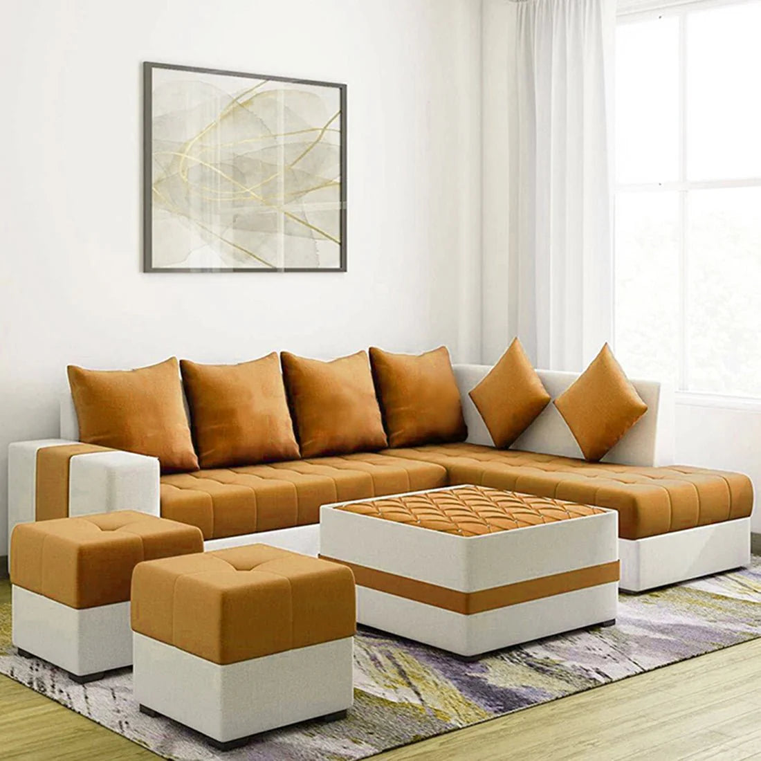 Steffan L-Shape Sofa – Modern Comfortable Sectional Couch