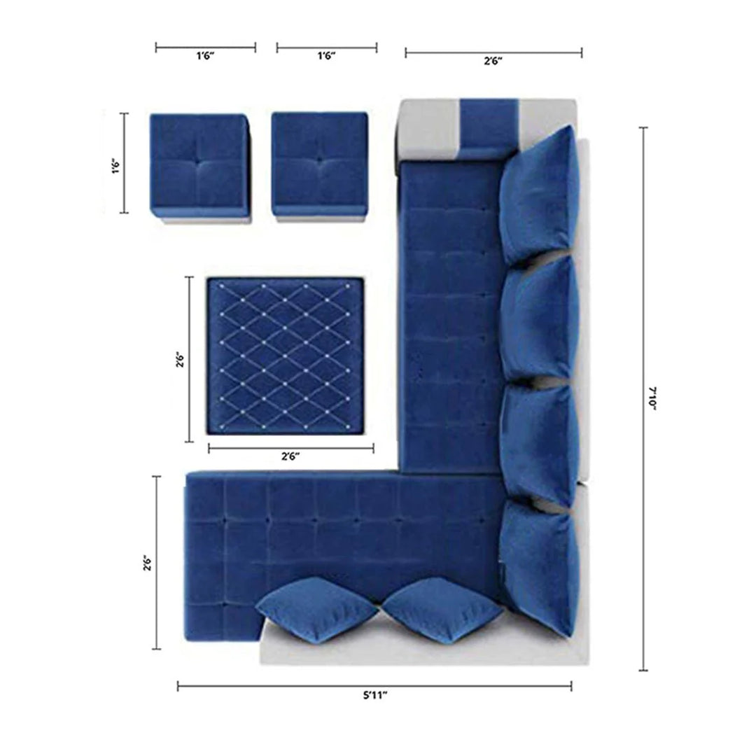 Steffan L-Shape Sofa – Modern Comfortable Sectional Couch