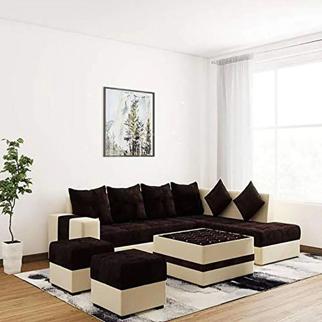 Steffan L-Shape Sofa – Modern Comfortable Sectional Couch