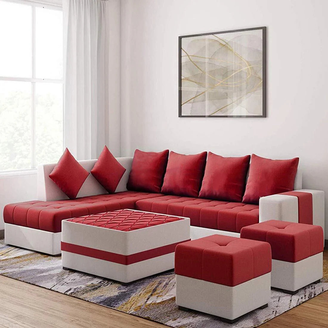 Steffan L-Shape Sofa – Modern Comfortable Sectional Couch