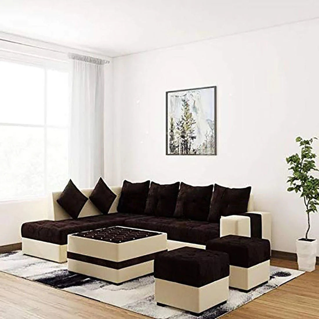 Steffan L-Shape Sofa – Modern Comfortable Sectional Couch