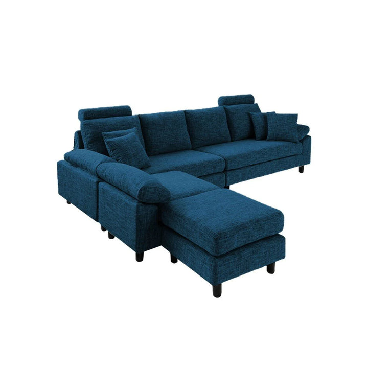 Ferguson 6 Seater Interchangeable L Shape Sofa – Flexible & Spacious Design