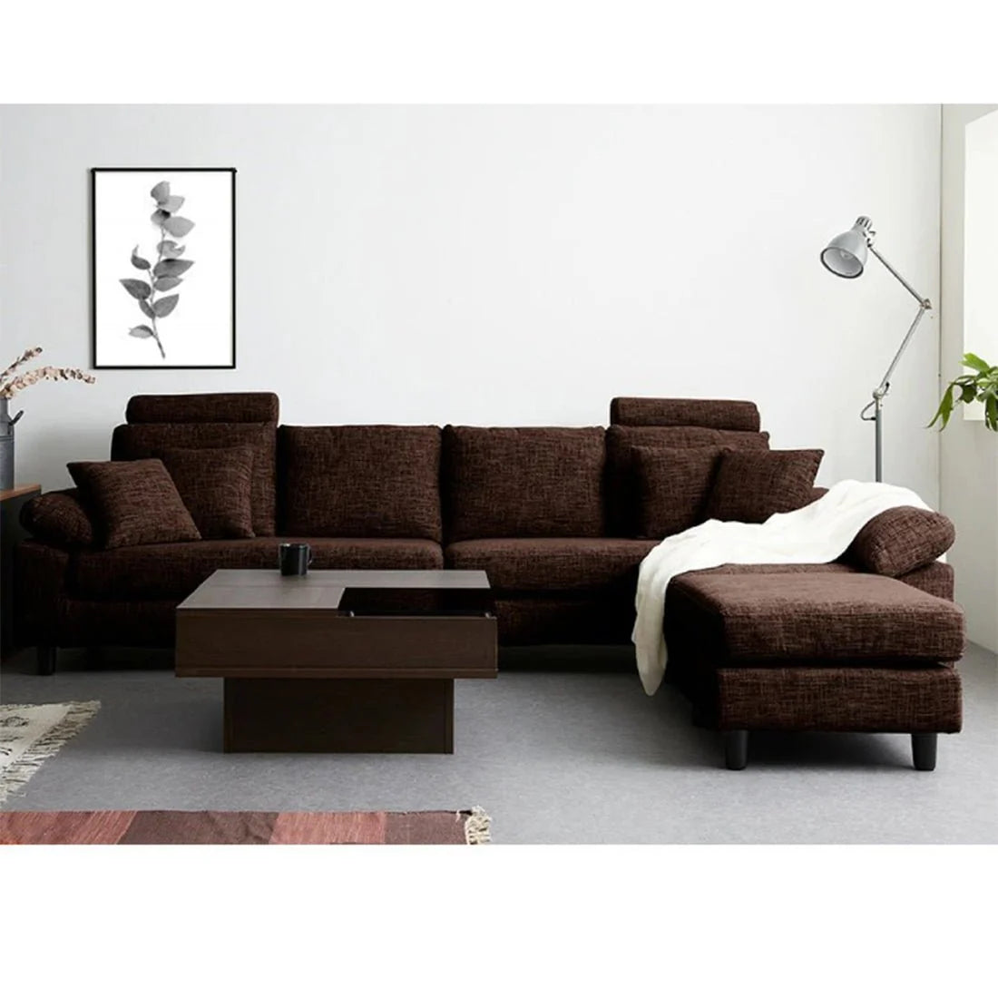 Ferguson 6 Seater Interchangeable L Shape Sofa – Flexible & Spacious Design