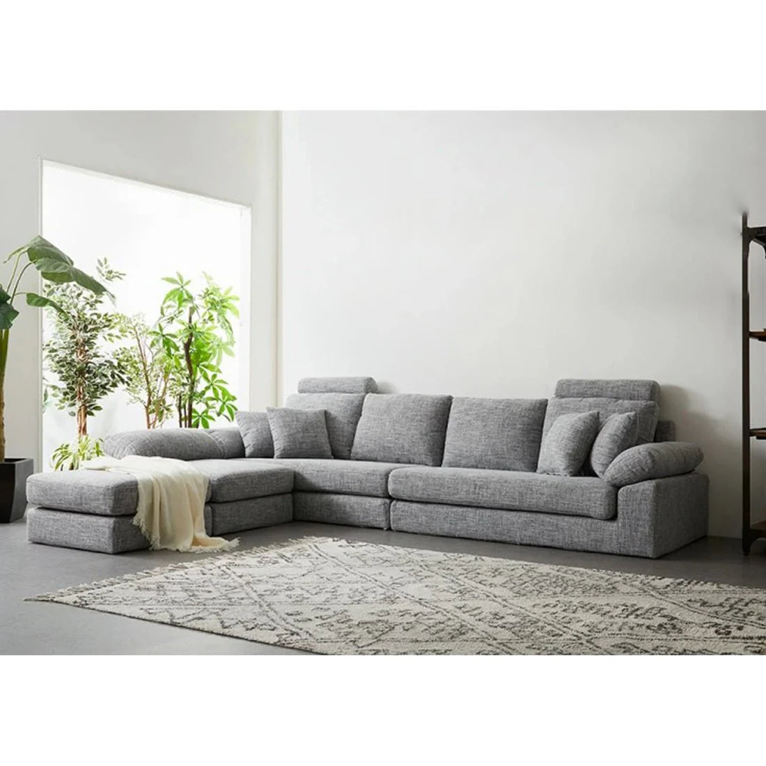 Ferguson 6 Seater Interchangeable L Shape Sofa – Flexible & Spacious Design
