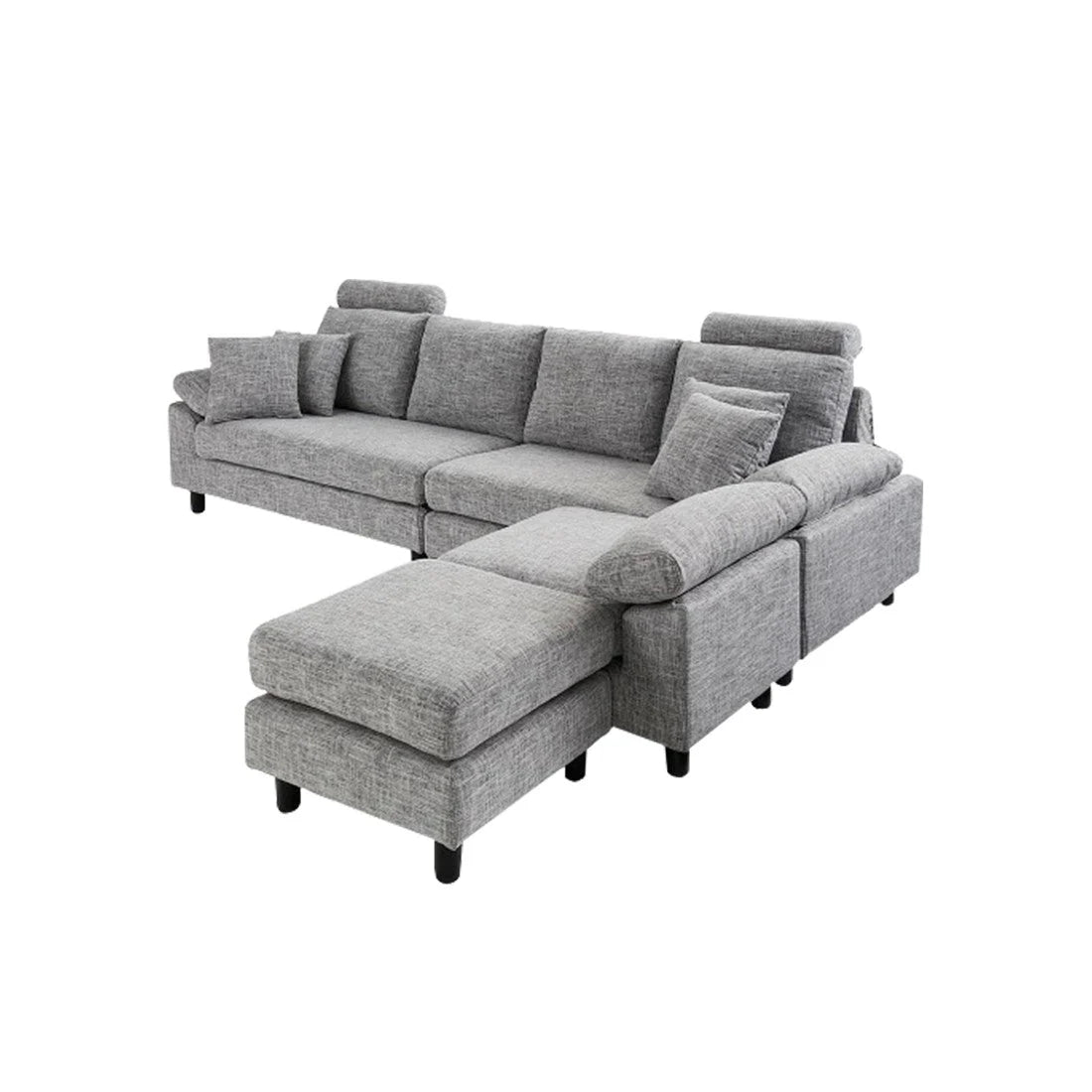 Ferguson 6 Seater Interchangeable L Shape Sofa – Flexible & Spacious Design