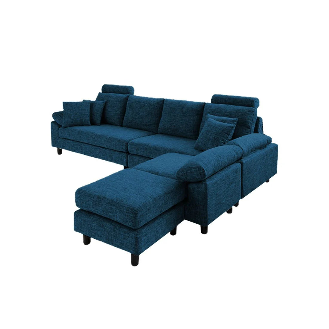 Ferguson 6 Seater Interchangeable L Shape Sofa – Flexible & Spacious Design