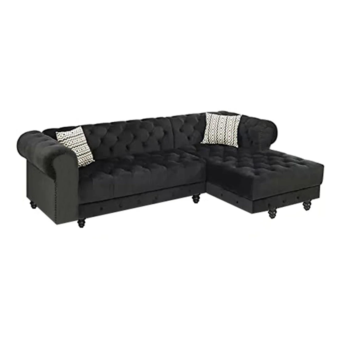 Cannes Solid Wood L Shape Chesterfield Sofa – Abi Convenient Store