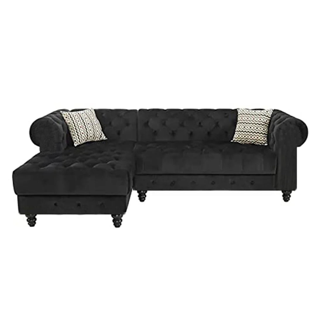 Cannes Solid Wood L Shape Chesterfield Sofa – Abi Convenient Store