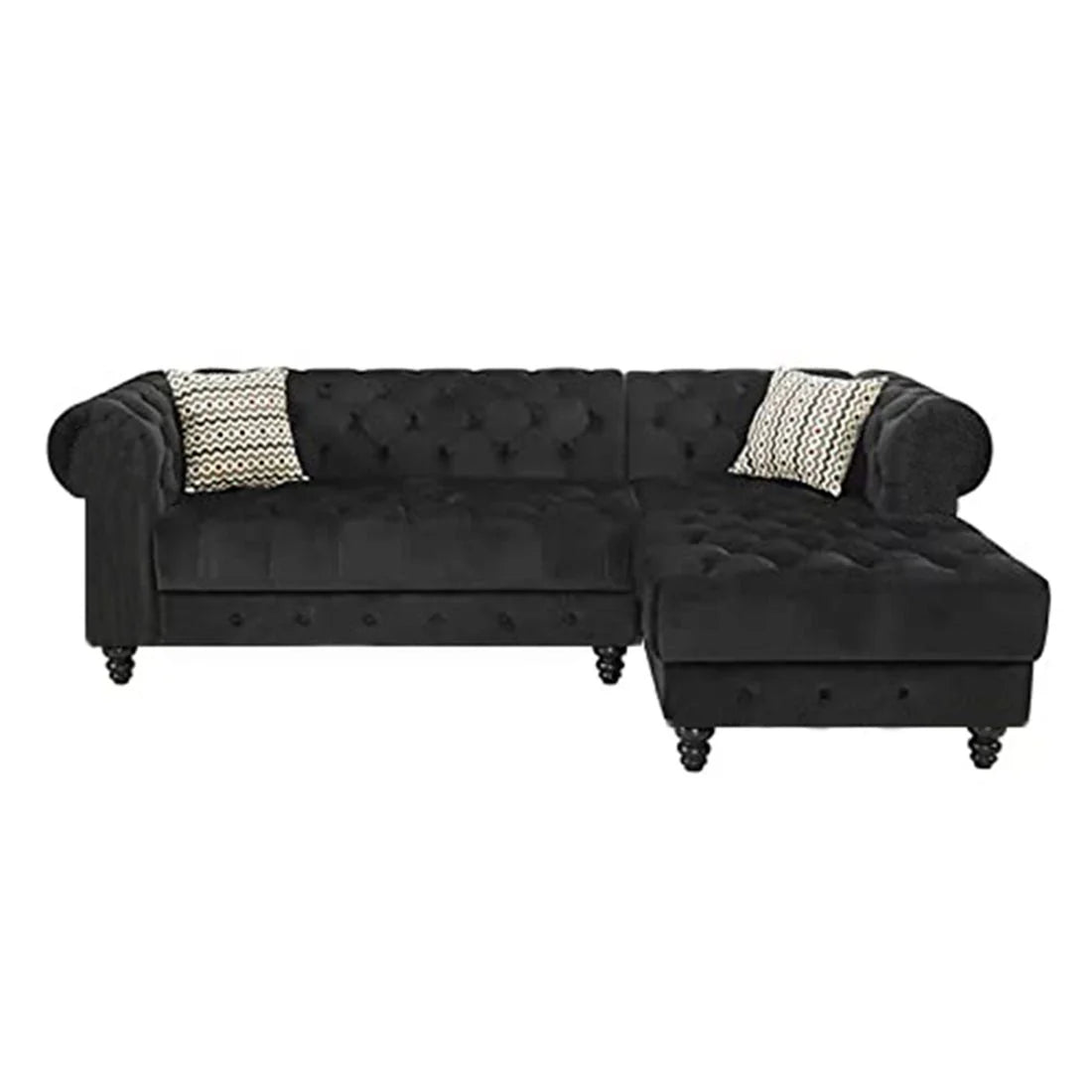 Cannes Solid Wood L Shape Chesterfield Sofa – Abi Convenient Store