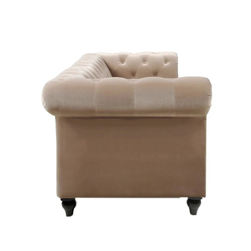 Hendrix Solid Wood Fabric Chesterfield Sofa – Abi Convenient Store