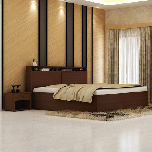 Jacob Engineered Wood Bed with Box Storage | Abi Convenient Store